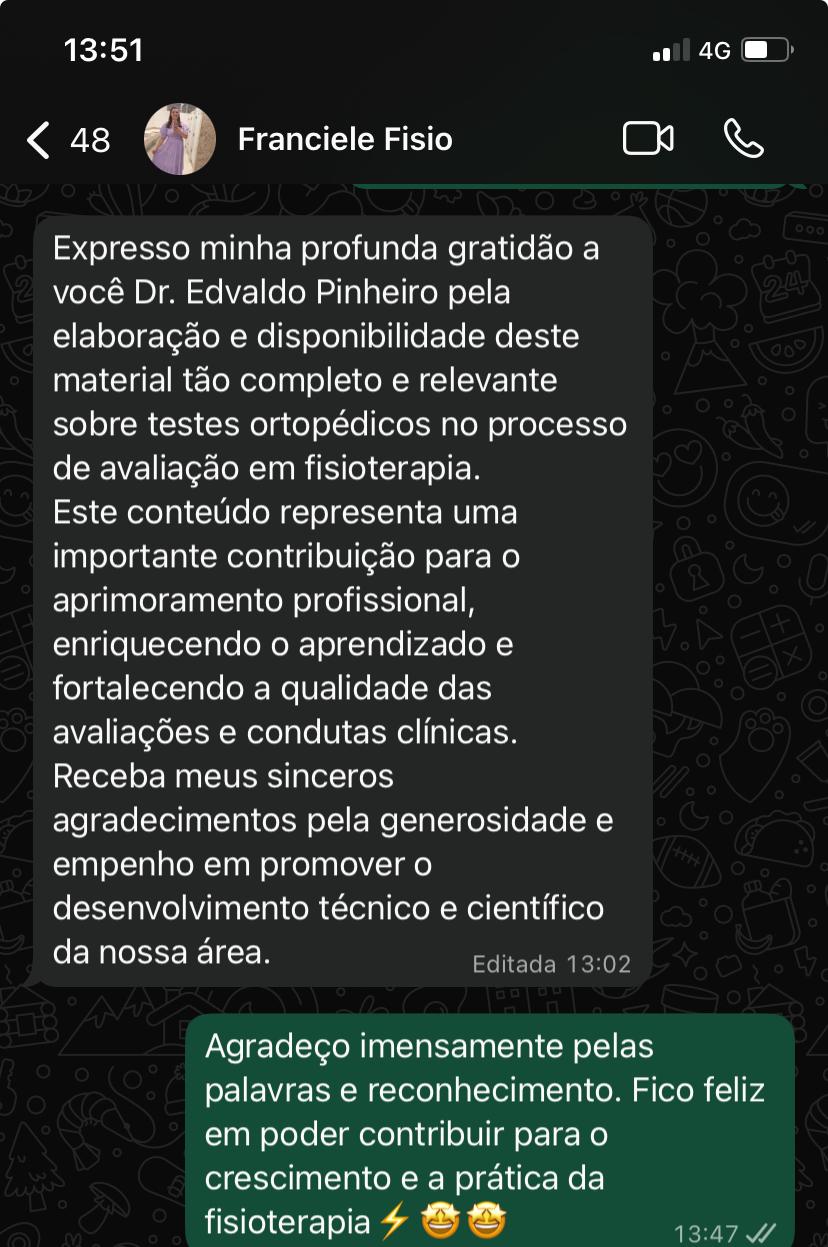 Depoimento de aluno satisfeito